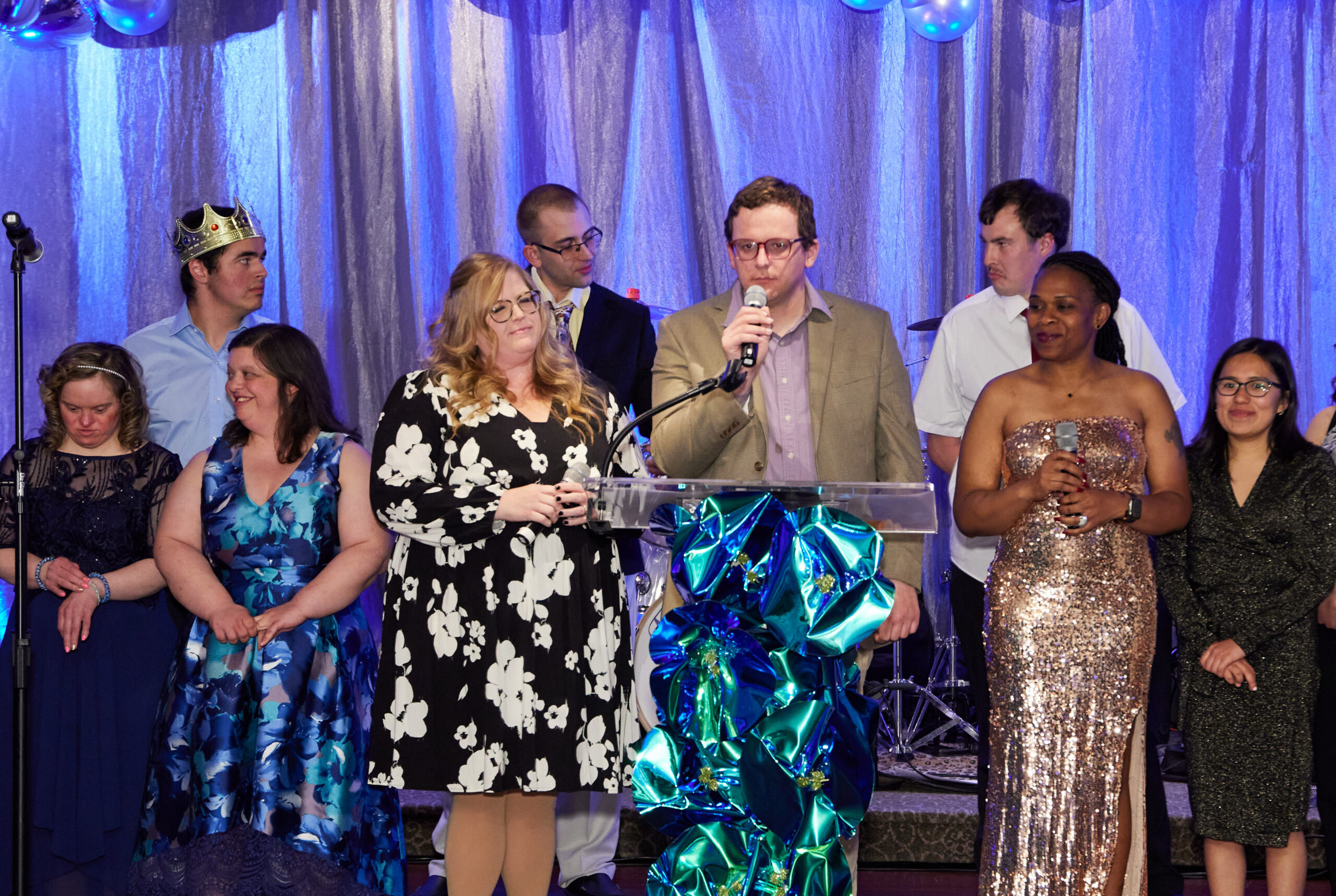 Max sings along with other program participants during our recent Gala event.