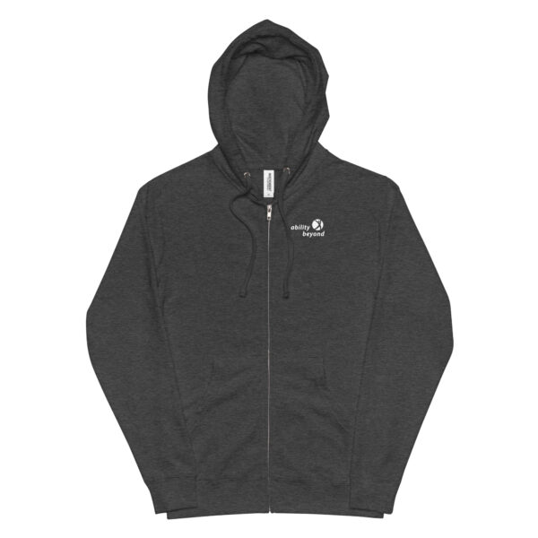 Unisex fleece zip up hoodie - Image 5